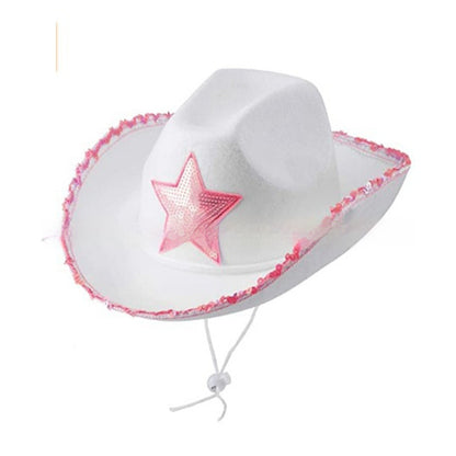 Surrounding Border Five-pointed Star Cowboy Hat Female | Women's Clothing-Accessories-Woman Hats | Buy Center