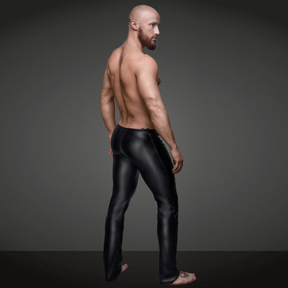 European And American Men's Sexy Leather Pants Performance Wear