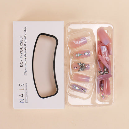 Fresh Arrivals at Buy Center: Nail Patch Wear Butterfly Colorful Crystals Removable