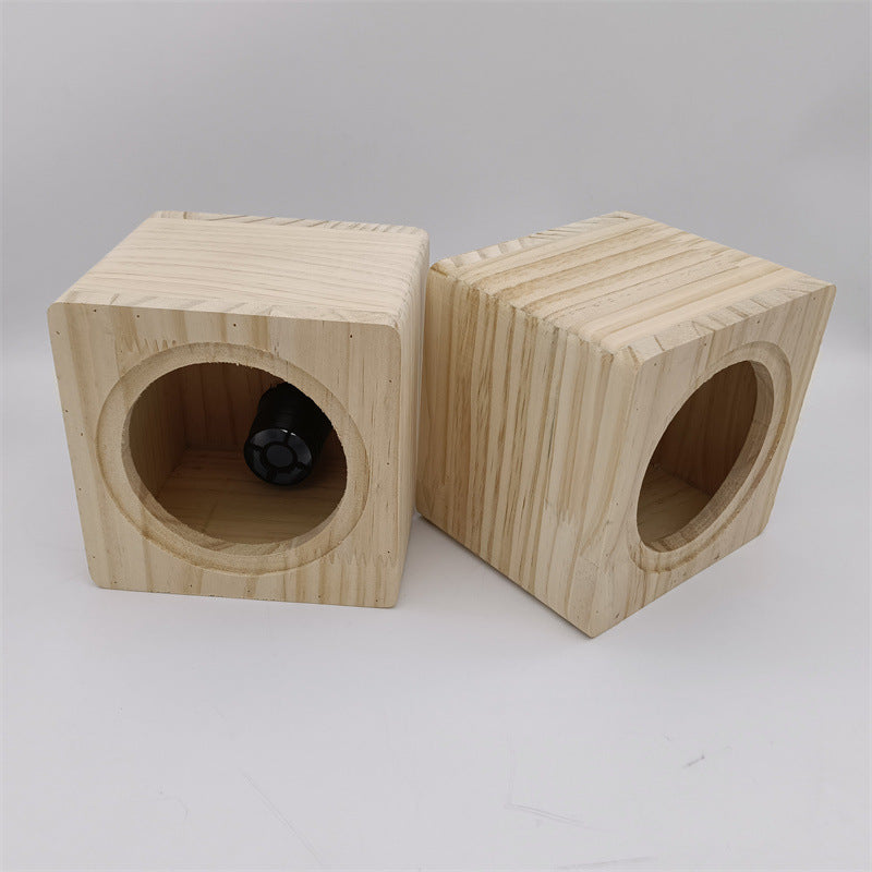 Just Arrived at Buy Center: 4-inch 5-inch 6.5-inch 8-inch Horn Square Solid Wood Wooden Box