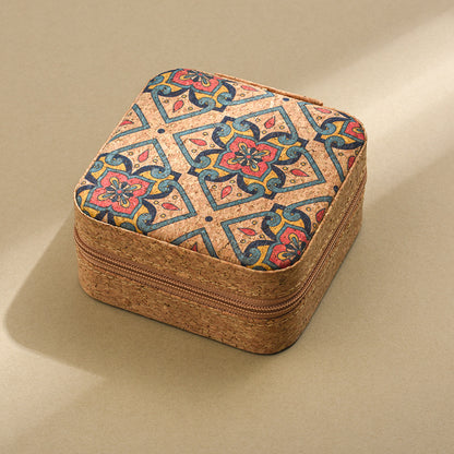 Now Available at Buy Center: Original Advanced Cork Jewelry Box Portable Travel Earring Ring Necklace Storage Box Clover