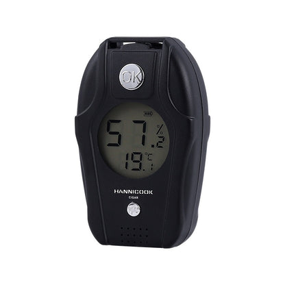 Fresh Arrivals at Buy Center: Electronic Temperature And Humidity Plug-in Cigar Hygrometer Black