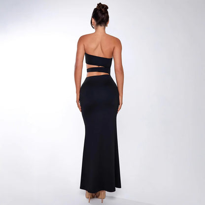 Robe longue de soirée sexy et tendance