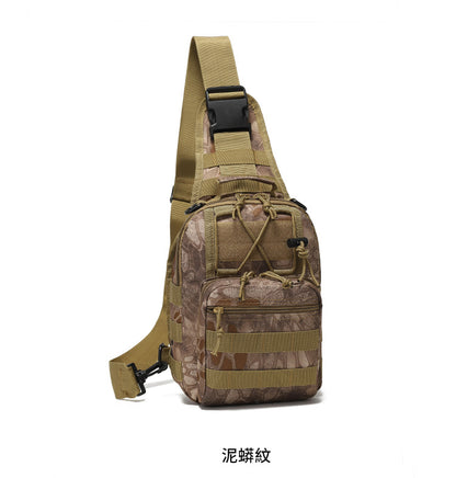 Hot New Items at Buy Center: Oxford Cloth Cycling Bag Camouflage Outdoor Sports Small Chest Pannier Bag Mud Python Pattern