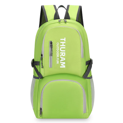 Just Arrived at Buy Center: Outdoor Portable Folding Shoulder Travel Storage Large Capacity Sport Climbing Hiking Bag Green 20to35L