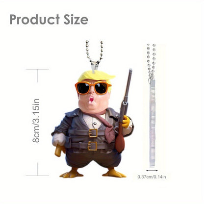 Fresh Arrivals at Buy Center: Creative Cute Trump Pendant Car Rearview Mirror Pendant Acrylic Flat