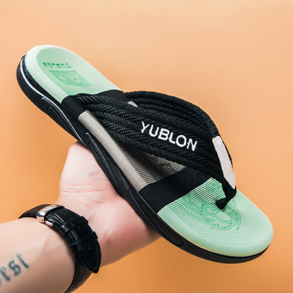 Fresh on the Scene at Buy Center: EVA Non-slip Deodorant Beach Men's Flip-flops Black