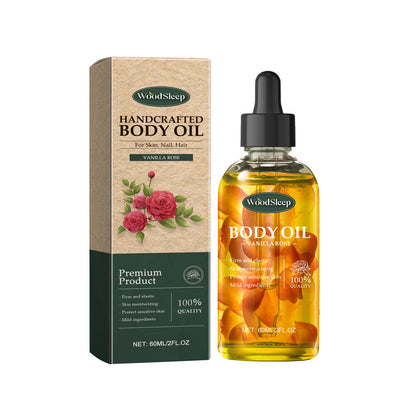 New Handmade Vanilla Rose Body Oil Nourishing Skin