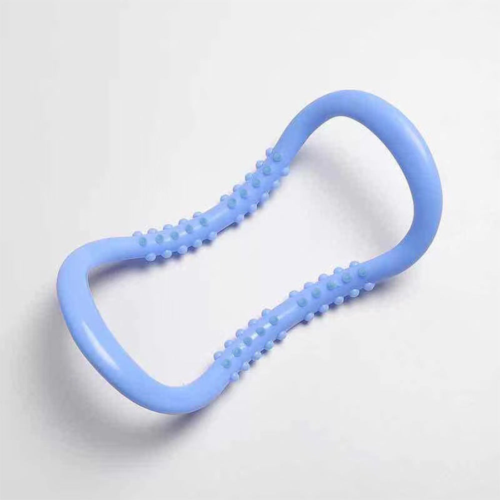 Just Arrived at Buy Center: Yoga Ring Stretching Bracelet Pilates Roller Stretch Fitness Back Opener Blue Yoga Ring