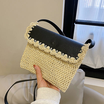 Trending Now at Buy Center: Women's Straw Mori Style Western Style All-matching Beach Crossbody Bag