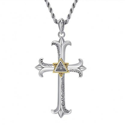 Hot New Items at Buy Center: Men's Eye Cross Personalized Necklace