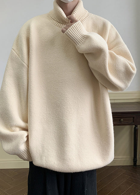 Solid Color Loose Pullover Inner Wear Sweater