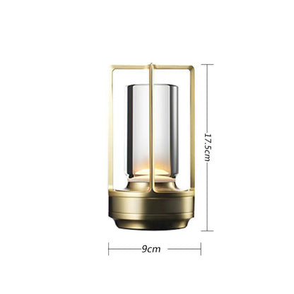 Just Arrived at Buy Center: Creative LED Bedside Touch Table Lamp Hotel Restaurant Portable Golden Full Touch