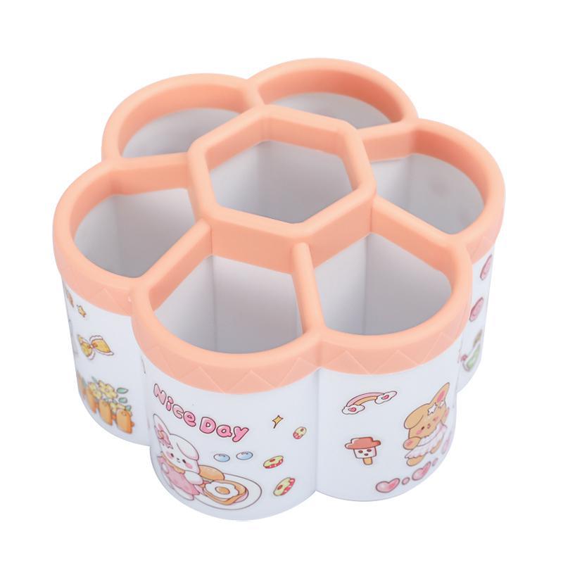 Just Arrived at Buy Center: Portable Hand Account 360-degree Rotating Pen Holder Large Capacity Storage Box Primary School Student Desktop Pen Container Creative Fashion