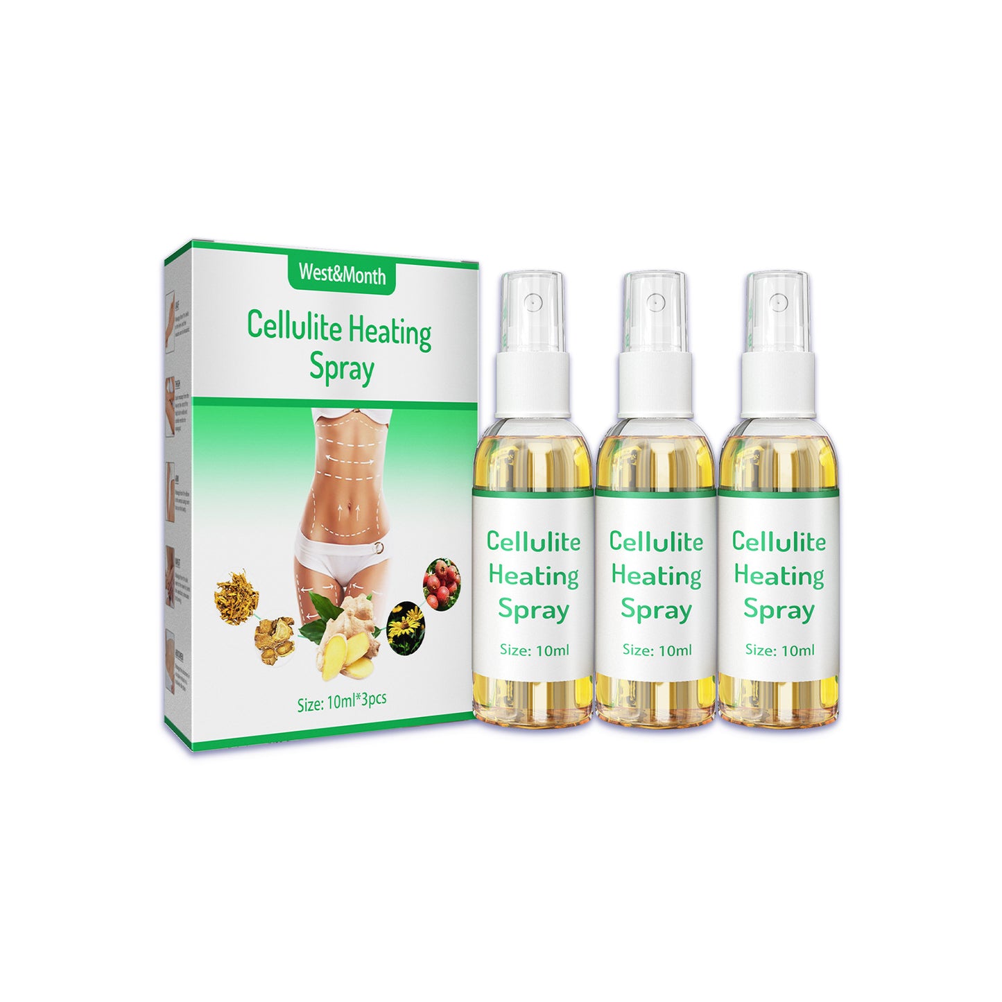 Buy Center Handpicked- Body Firming Spray Gentle Moisturizing 10ml Three Bottles