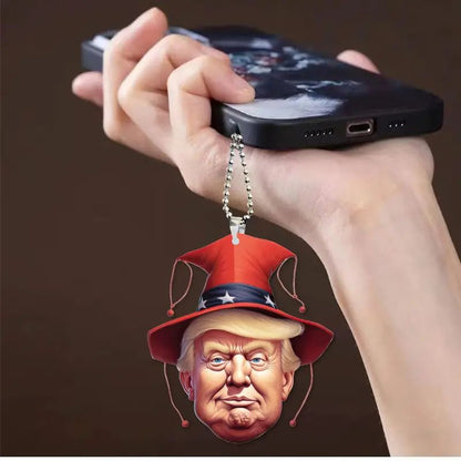 Fresh on the Scene at Buy Center: Creative Personality Trump Acrylic Pendant Backpack Ornaments