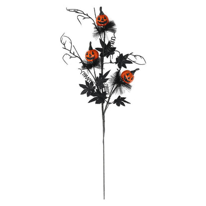 Newly Released at Buy Center: Halloween Decorations Black Horror Pumpkin Twig Cutting Bouquet