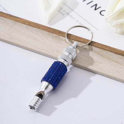 Fresh Arrivals at Buy Center: Training Whistle Keychain Portable Belt Sapphire Blue