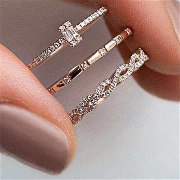 Fresh on the Scene at Buy Center: Fashion Creative Cross Ring Rhinestone Zircon