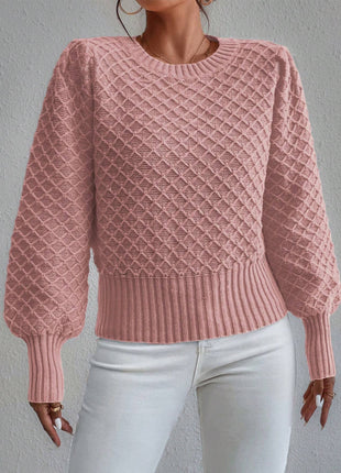 Round Neck Pullover Long Sleeve Sweater