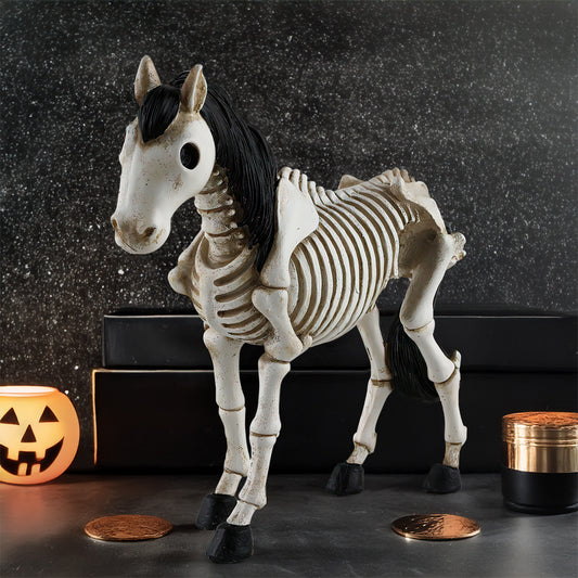 Just Arrived at Buy Center: Halloween Skeleton Skull Horse Ornament Resin Decorations