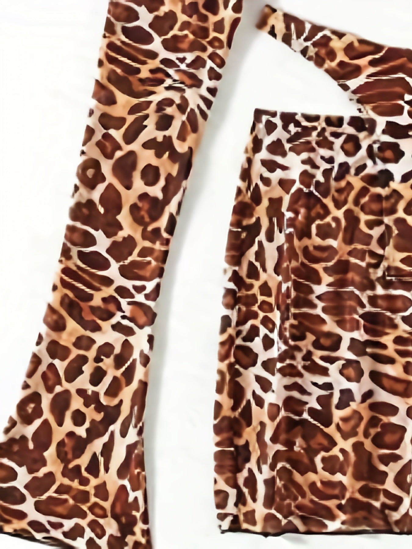 Just Arrived at Buy Center: Leopard Print Split Bikini Swimsuit Suit