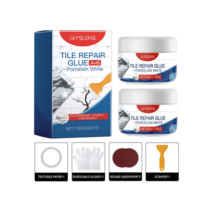 Just Arrived at Buy Center: Tile Repair Glue Living Room Bathroom Leak Repair Porcelain White 100g