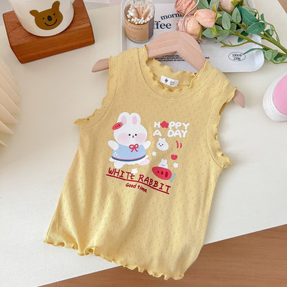 Fresh Arrivals at Buy Center: Girls' Korean Style Cartoon Top Outerwear Yellow