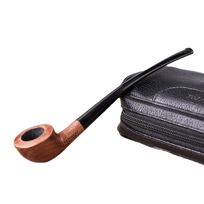 Fresh Arrivals at Buy Center: Costustoot Huanghua Pear Wood Pipe Wooden Hand Bucket Wooden Tobacco Pipe