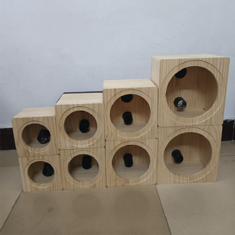 Just Arrived at Buy Center: 4-inch 5-inch 6.5-inch 8-inch Horn Square Solid Wood Wooden Box