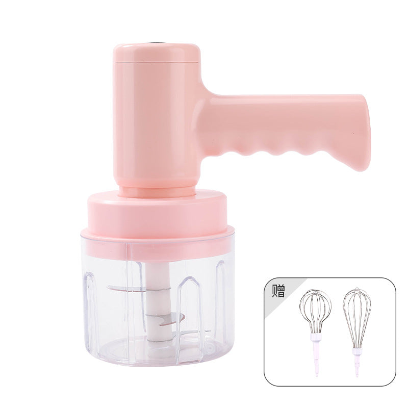 Fresh Arrivals at Buy Center: Electric Whisk Household Cream Automatic Blender Pink 1 Gear Color Box Packaging