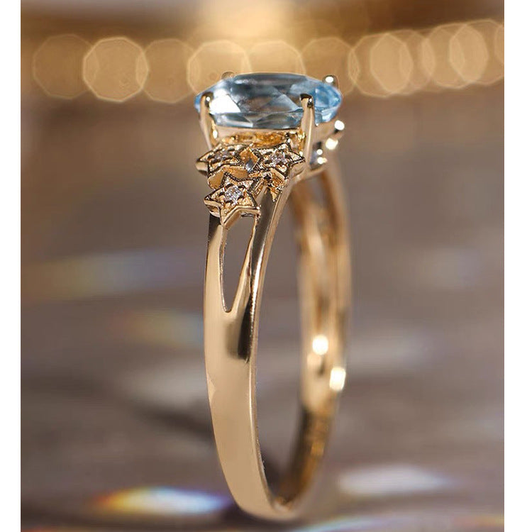 Hot New Items at Buy Center: Aquamarine Ring Affordable Luxury Fashion