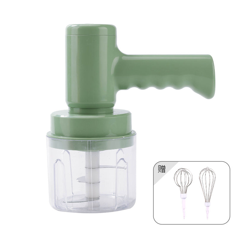 Fresh Arrivals at Buy Center: Electric Whisk Household Cream Automatic Blender Green 1 Gear Color Box Packaging