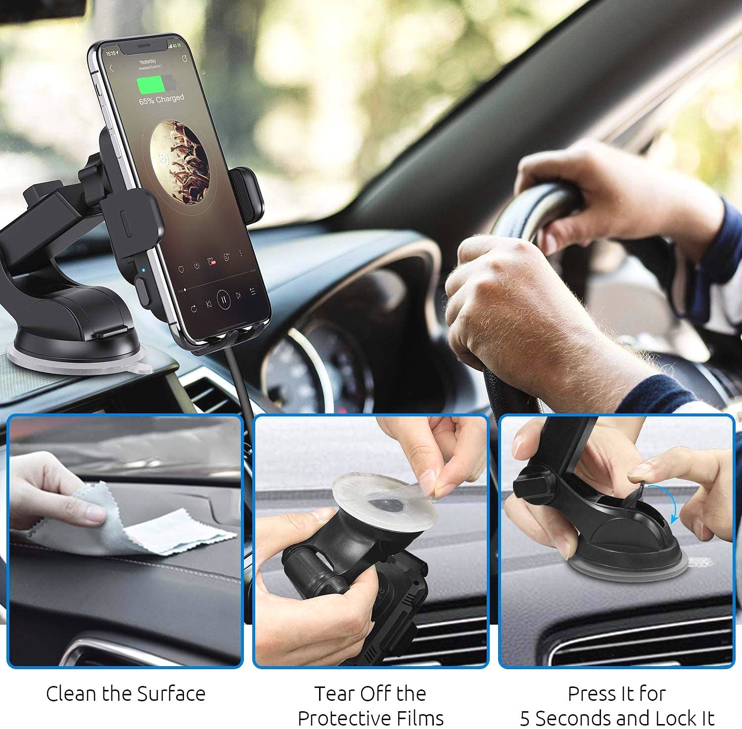 Fresh Arrivals at Buy Center: Car Wireless Charging Stand 15W Fast Charging Intelligent Induction