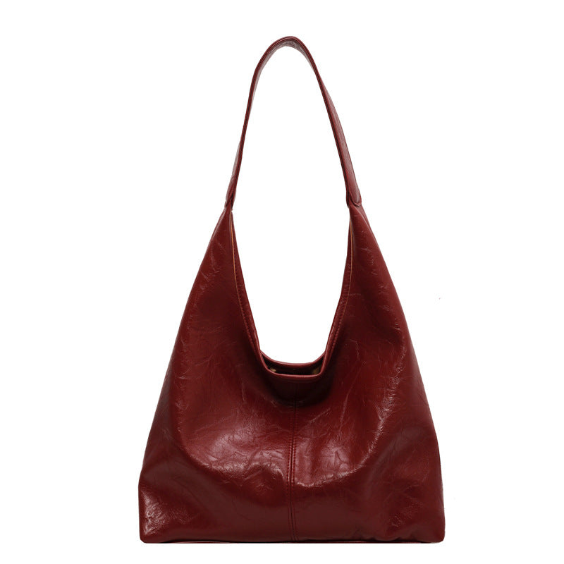 Trending Now at Buy Center: New All-match Soft Leather Shoulder Large Capacity Leisure Combination Tote Bag