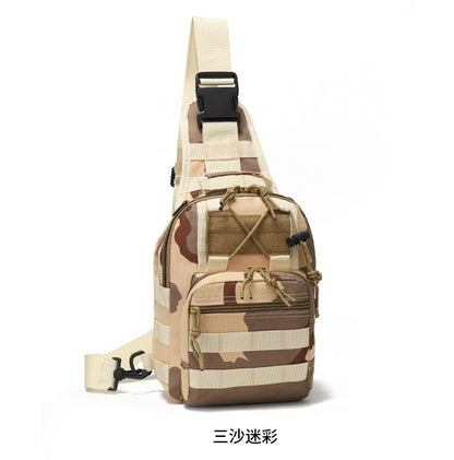 Hot New Items at Buy Center: Oxford Cloth Cycling Bag Camouflage Outdoor Sports Small Chest Pannier Bag Sansha Camouflage