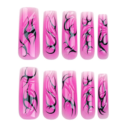 Trending Now at Buy Center: Wearing A Hot Girl 3D Three-dimensional Blooming Rectangular Nail Wearing