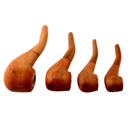 Newly Released at Buy Center: Old-fashioned Hand-polished Solid Wood Pipe