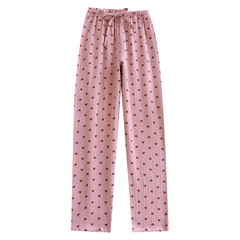 Hot New Items at Buy Center: Women's Double-layer Cotton Yarn Home Pants