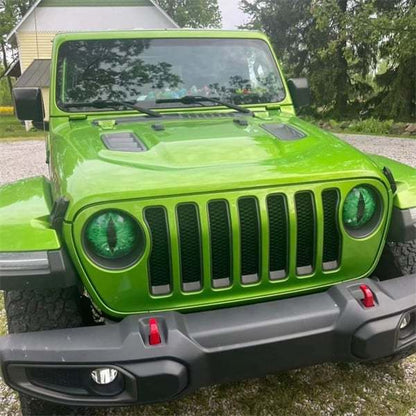 Just Arrived at Buy Center: Beast Eye Headlight Decal Decoration Green Lights