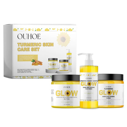 New Turmeric Skin Care Set Refreshing Hydrating And Oil Controlling Turmeric Skin Care Set