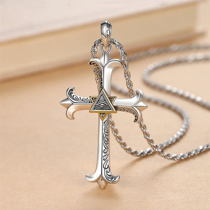 Hot New Items at Buy Center: Men's Eye Cross Personalized Necklace