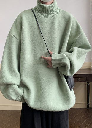 Solid Color Loose Pullover Inner Wear Sweater