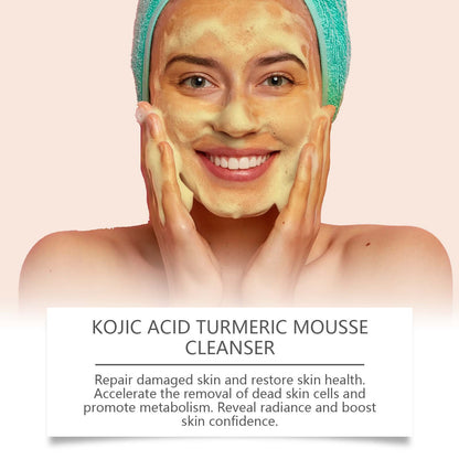 Newly Arrived at Buy Center: Kojic Acid Turmeric Mousse Facial Cleanser Moisturizing