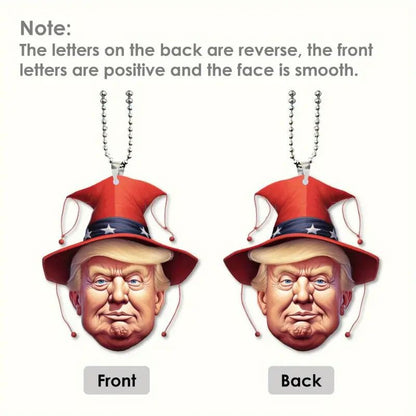 Fresh on the Scene at Buy Center: Creative Personality Trump Acrylic Pendant Backpack Ornaments