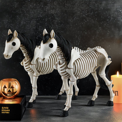 Just Arrived at Buy Center: Halloween Skeleton Skull Horse Ornament Resin Decorations