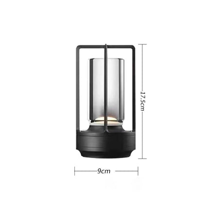 Just Arrived at Buy Center: Creative LED Bedside Touch Table Lamp Hotel Restaurant Portable Black Full Touch