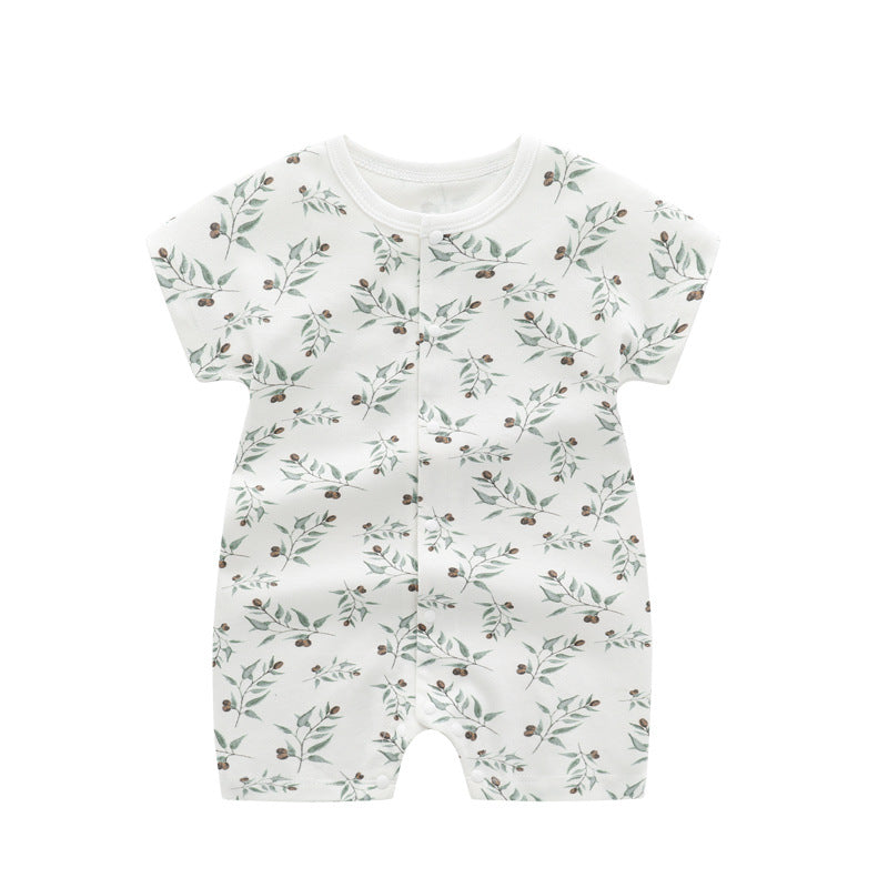 Hot New Items at Buy Center: Baby Thin Clothes Short Sleeve Baby Jumpsuits