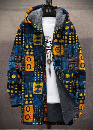 Fashion Digital Printing Fleece Padded Coat Jacket