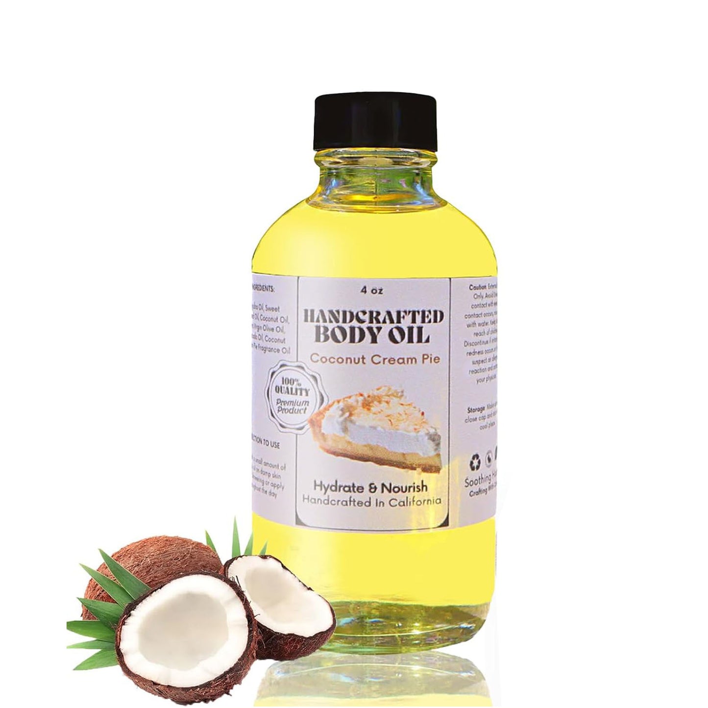 Hot New Items at Buy Center: Handcrafted Coconut Cream Pie Body Coconut Cream Pie Body Oil Coconut Flavor